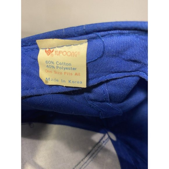 Vintage Yupoong ACT Safety Award Blue Snapback Hat - Picture 6 of 6